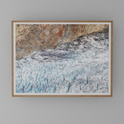 Narben des Gletschers